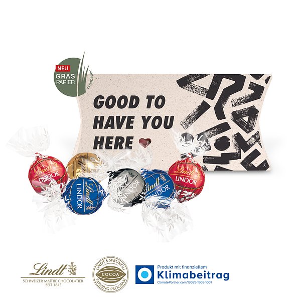 Kissenverpackung Creative auf GRASPAPIER