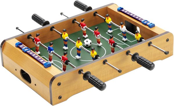 Fussball-Tischkicker aus Holz/Kunststoff/Metall Marazi