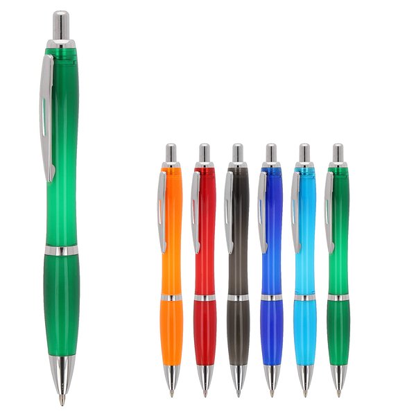 Kugelschreiber Hawaii transparent Ocean Bound Plastic Jürgelyca