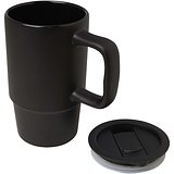 450 ml Keramiktasse mit Kunststoffdeckel - Dollien