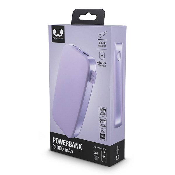 Fresh 'n Rebel Powerbank 24000 mAh PD USB-C - Ultra Forte Beatht