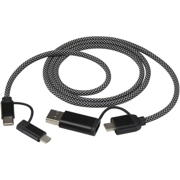65 W, 100 cm, RCS-zertifiziertes magnetisches 5-in-1-Ladekabel - Loricori