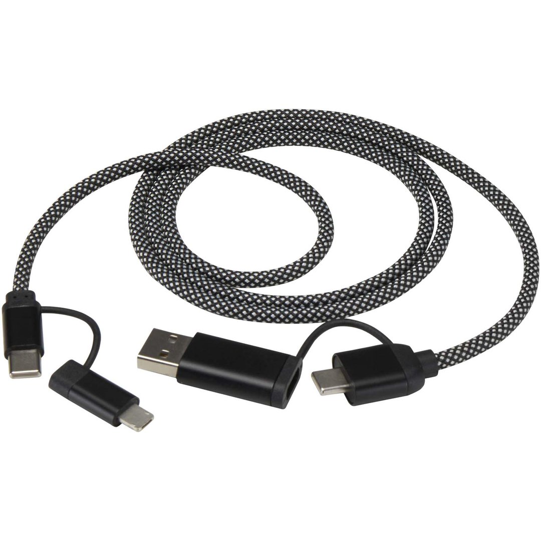 65 W, 100 cm, RCS-zertifiziertes magnetisches 5-in-1-Ladekabel - Loricori