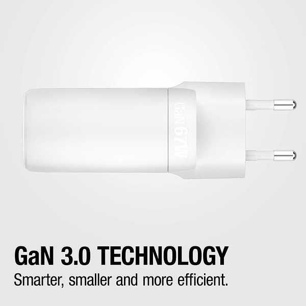 67W Laptop-Ladegerät GaN USB-C und USB-A Stineth