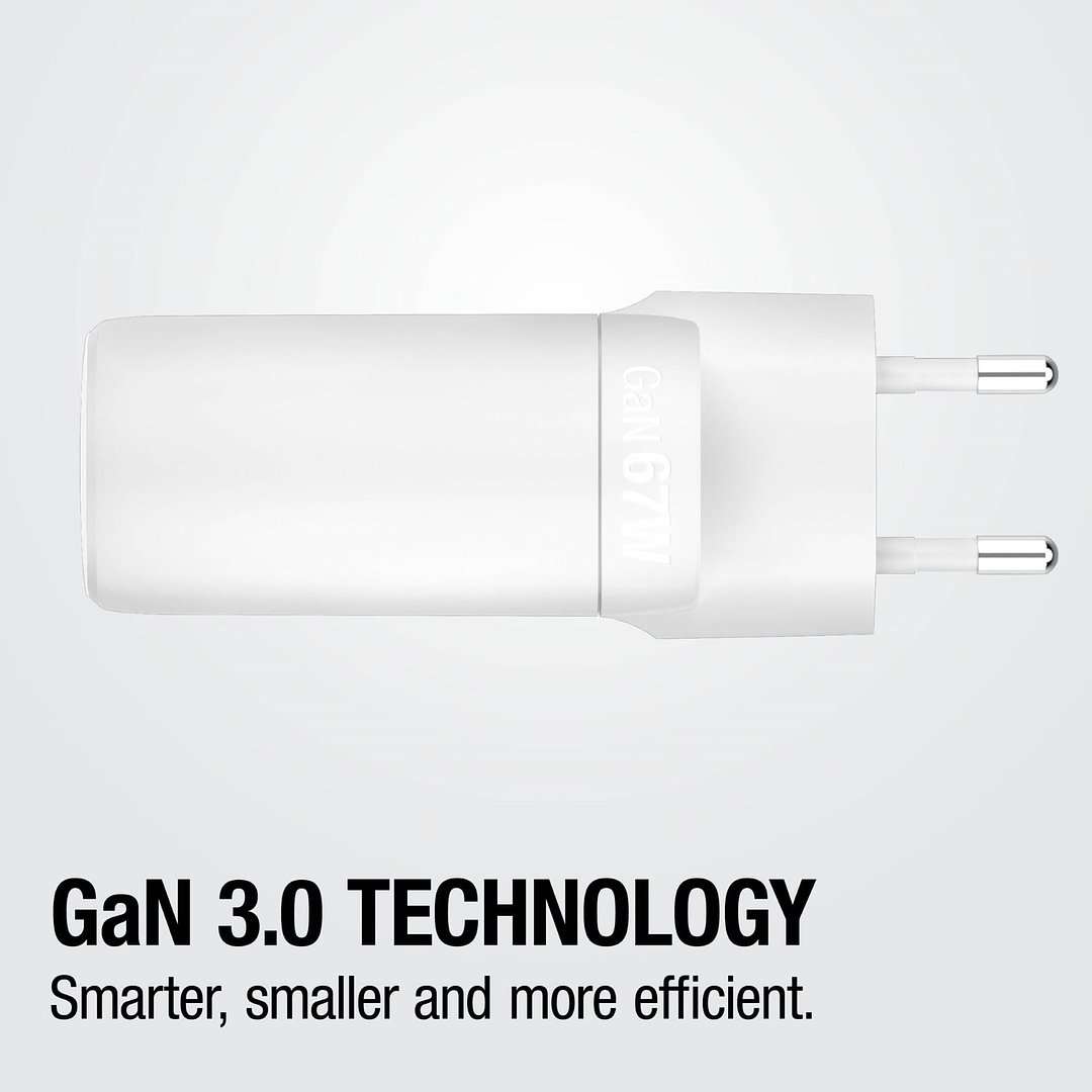 67W Laptop-Ladegerät GaN USB-C und USB-A Stineth