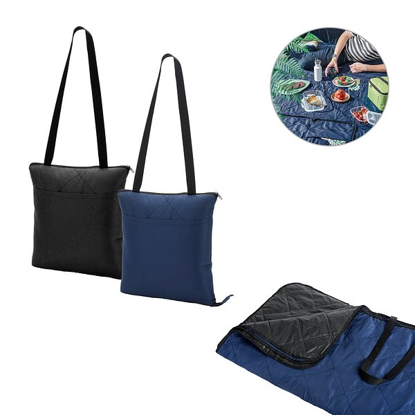 Faltbare Picknick-Decke aus rPET und PEVA Hele