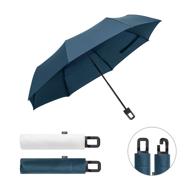 21-Zoll-Regenschirm aus recyceltem Polyester (100 % rPET) 190T winddichtem Pongee Dinelia