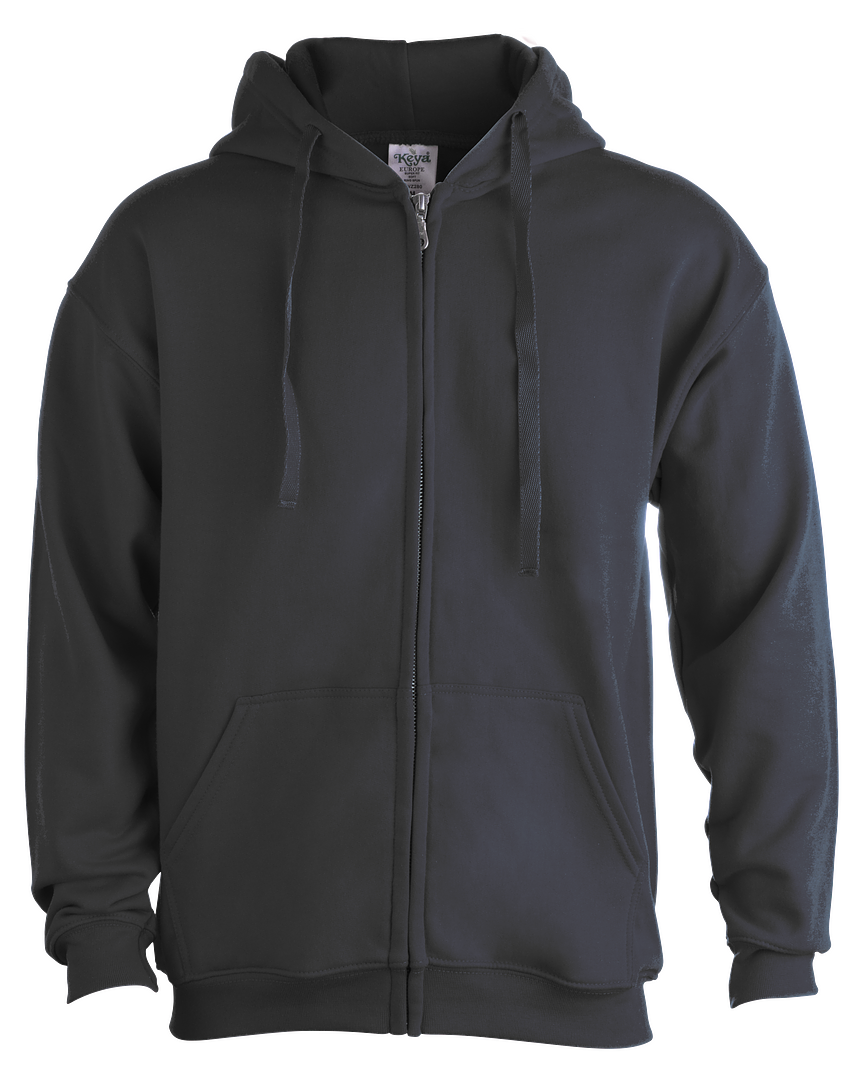 Erwachsene Sweatshirt mit Kapuze + Reißverschluss "keya"