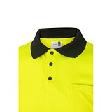 Zweifarbiges Poloshirt im Bird-Eye-Design (160g/m²) mit kurzen Ärmeln, aus Polyester (100%) Nicha
