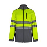 Zweifarbige Softshell-Jacke (280 g/m²), mit Fleece-Futter und TPU-Membran, aus Polyester (96 %) und Elasthan (4 %) Lorlinat