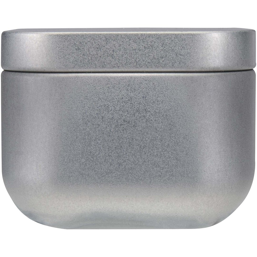 Quadratische Zinnkerze mit Vanille Duft - Uelitli