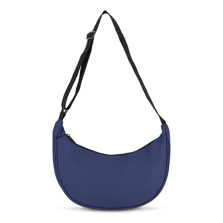 PU-beschichtete R-PET 600D Halbmond-Tragetasche Helia