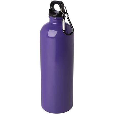 750 ml RCS-zertifizierte, einwandige Trinkflasche aus Edelstahl mit Karabinerhaken - Lüth