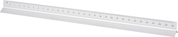 Aluminium-Dreiecklineal 30 cm Warjat