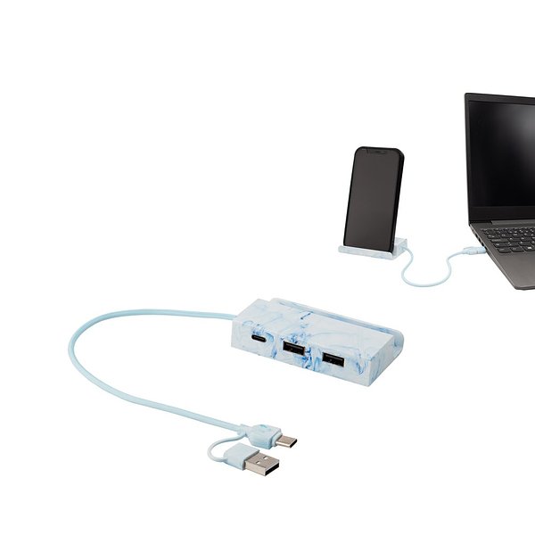 Hub aus recyceltem ABS mit den Haupt-Ein- und Ausgängen Jovigna