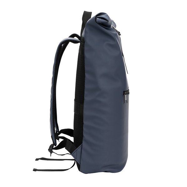 Roll-Top-Rucksack aus PU mit Laptopfach, 16“ Giamiriona