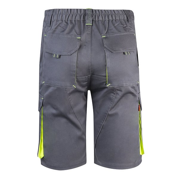 Zweifarbige Stretch-Bermudashorts mit mehreren Taschen (240 g/m²) aus Baumwolle (46 %), EME (38 %) und Polyester (16 %) Altie