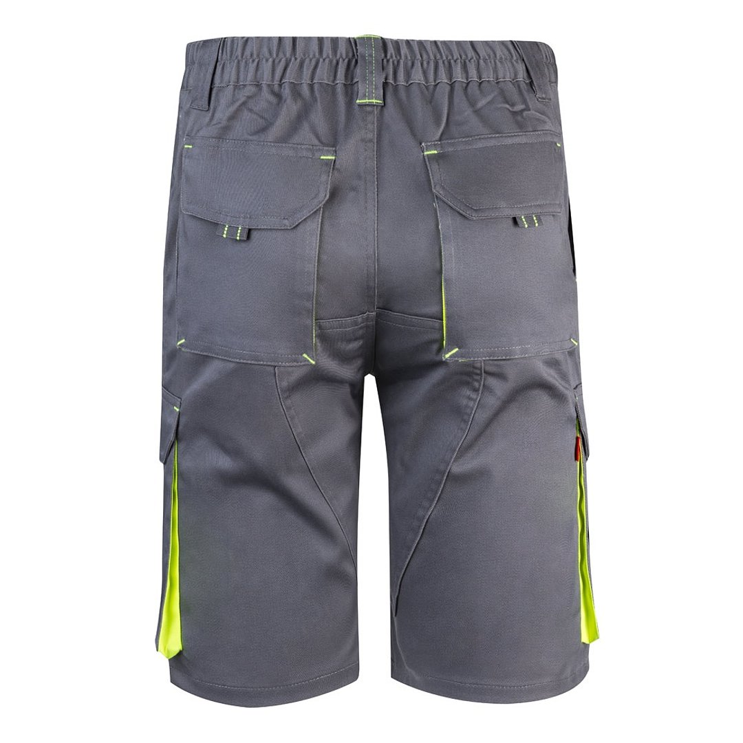 Zweifarbige Stretch-Bermudashorts mit mehreren Taschen (240 g/m²) aus Baumwolle (46 %), EME (38 %) und Polyester (16 %) Altie