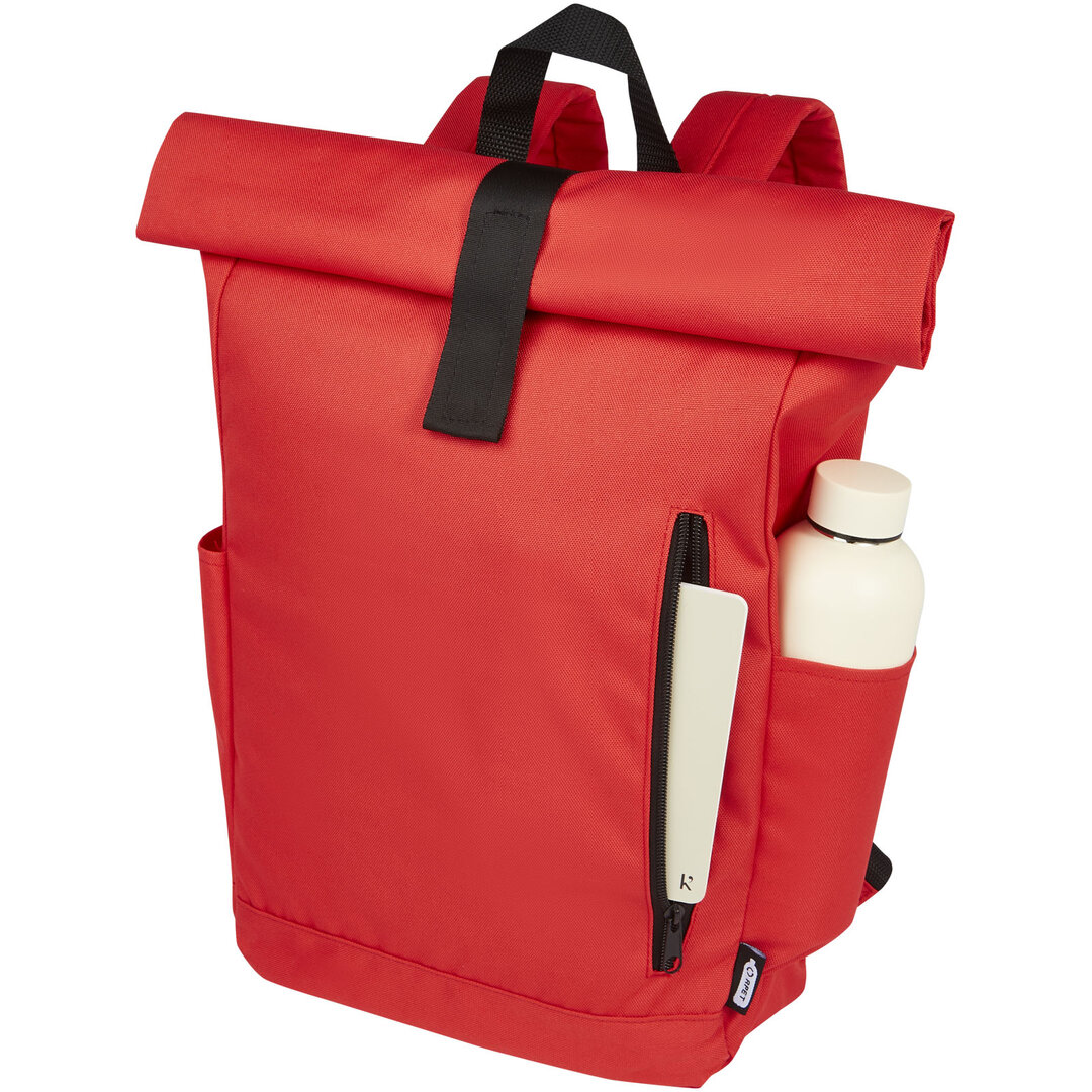 15,6" GRS RPET Roll-Top Rucksack 18 L - Maschtian