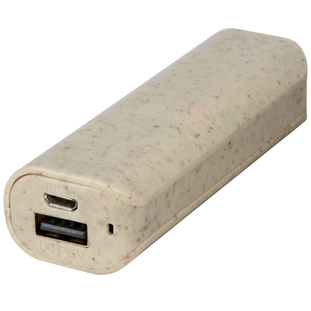 1200 mAh Weizenstroh Powerbank - Natrudi