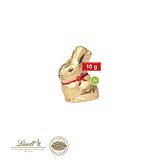 Werbekartonage mit Goldhase von Lindt, 10 g