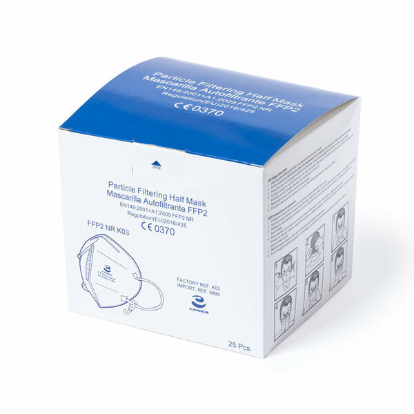 Selbstfilternde Maske FFP2 Weiß Idtek