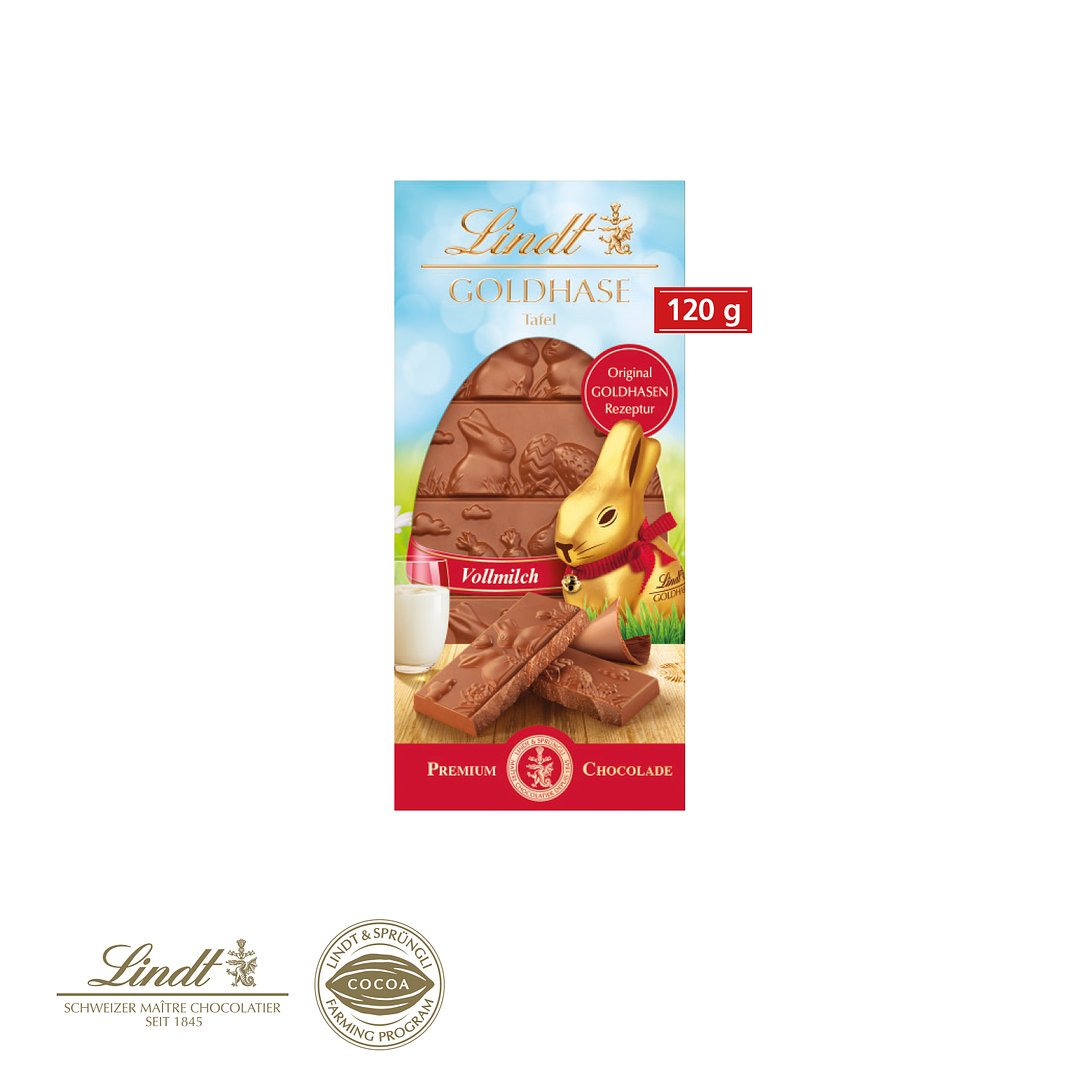 Schokoladentafel „Goldhase“, 120 g