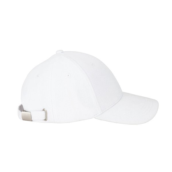 Kappe aus 100 % gebürsteter Baumwolle (260 g/m²) mit 6 Paneelen Raitlin