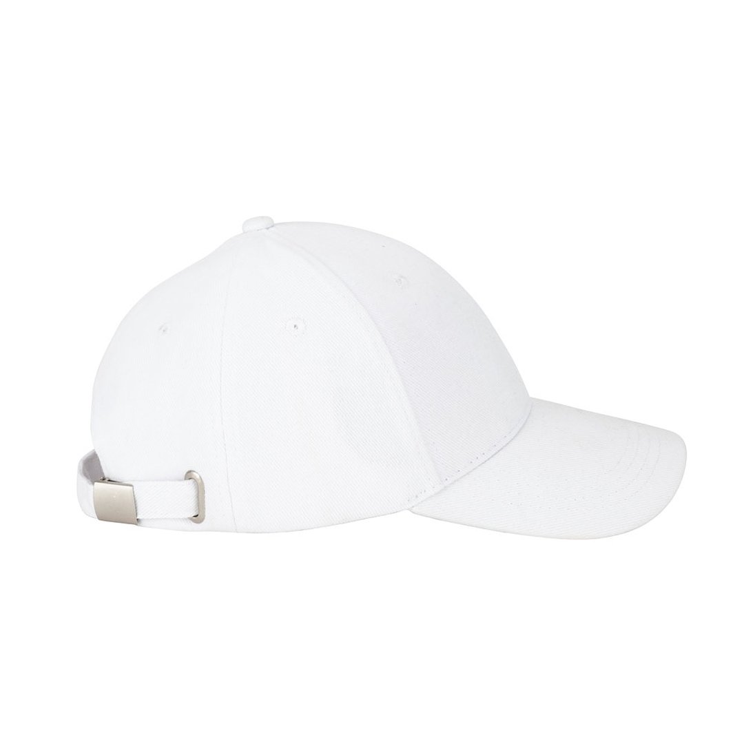 Kappe aus 100 % gebürsteter Baumwolle (260 g/m²) mit 6 Paneelen Raitlin