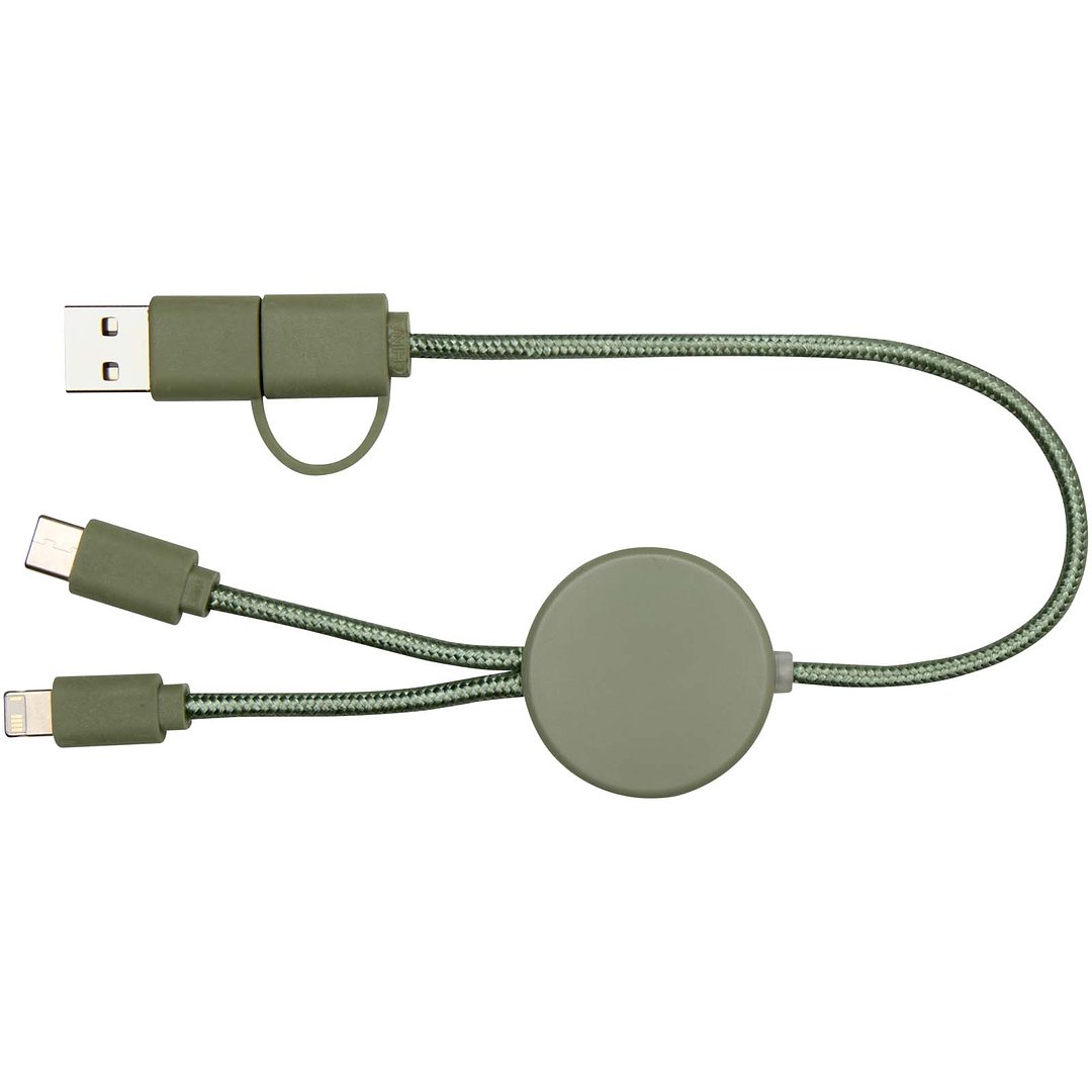 30 cm 5-in-1 Kabel aus recyceltem Kunststoff für Datenübertragung und 27W Schnellladung - Divik