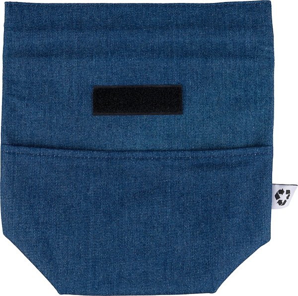 Recycelte Denim-Kühltasche mit Rollverschluss Emman