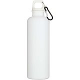 750 ml einfarbige RS-zertifizierte Wasserflasche aus recyceltem Kunststoff mit Karabinerhaken - Emeritlie