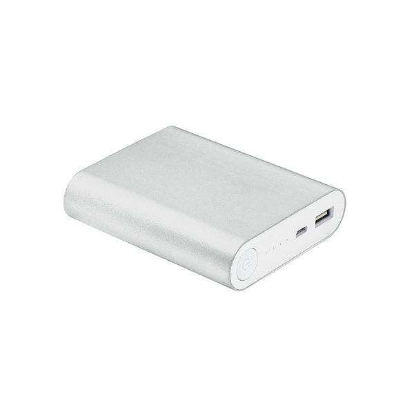 Tragbare Powerbank aus Aluminium mit 7'200 mAh Kapazität Oricch