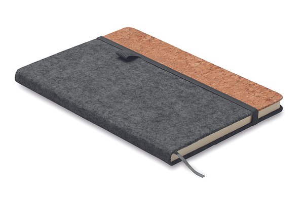 DIN A5 Notizbuch RPET-Filz Ciana