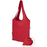 Blend 140 g/m², GRS-zertifizierte, faltbare Baumwoll Tragetasche, 7 l - Grin