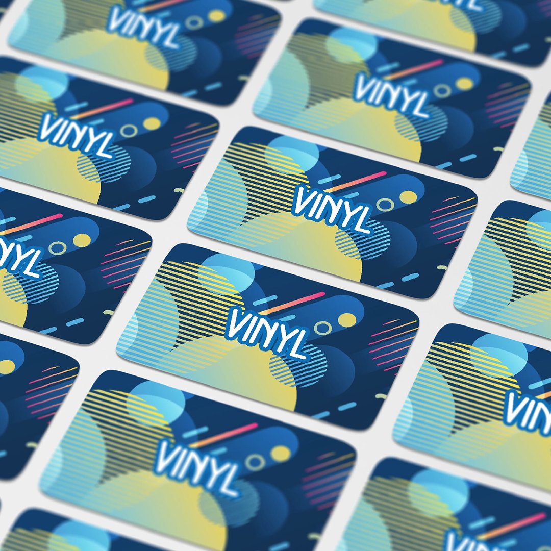 Vinyl Sticker Rechteck 100x30mm Sarler