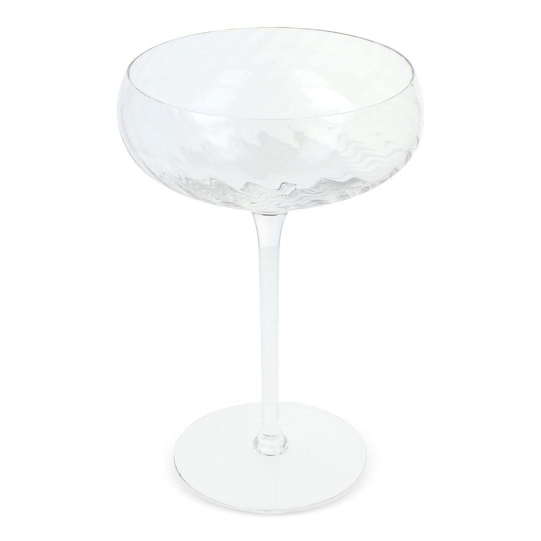 Byon Opacity 2er-Set Sektgläser mit stilvollem Glasmuster 300ml Sarena