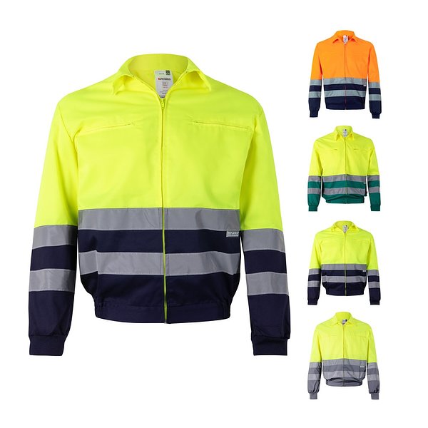 Zweifarbige Twill-Jacke (210g/m²) aus Polyester (80%) und Baumwolle (20%) Benichata