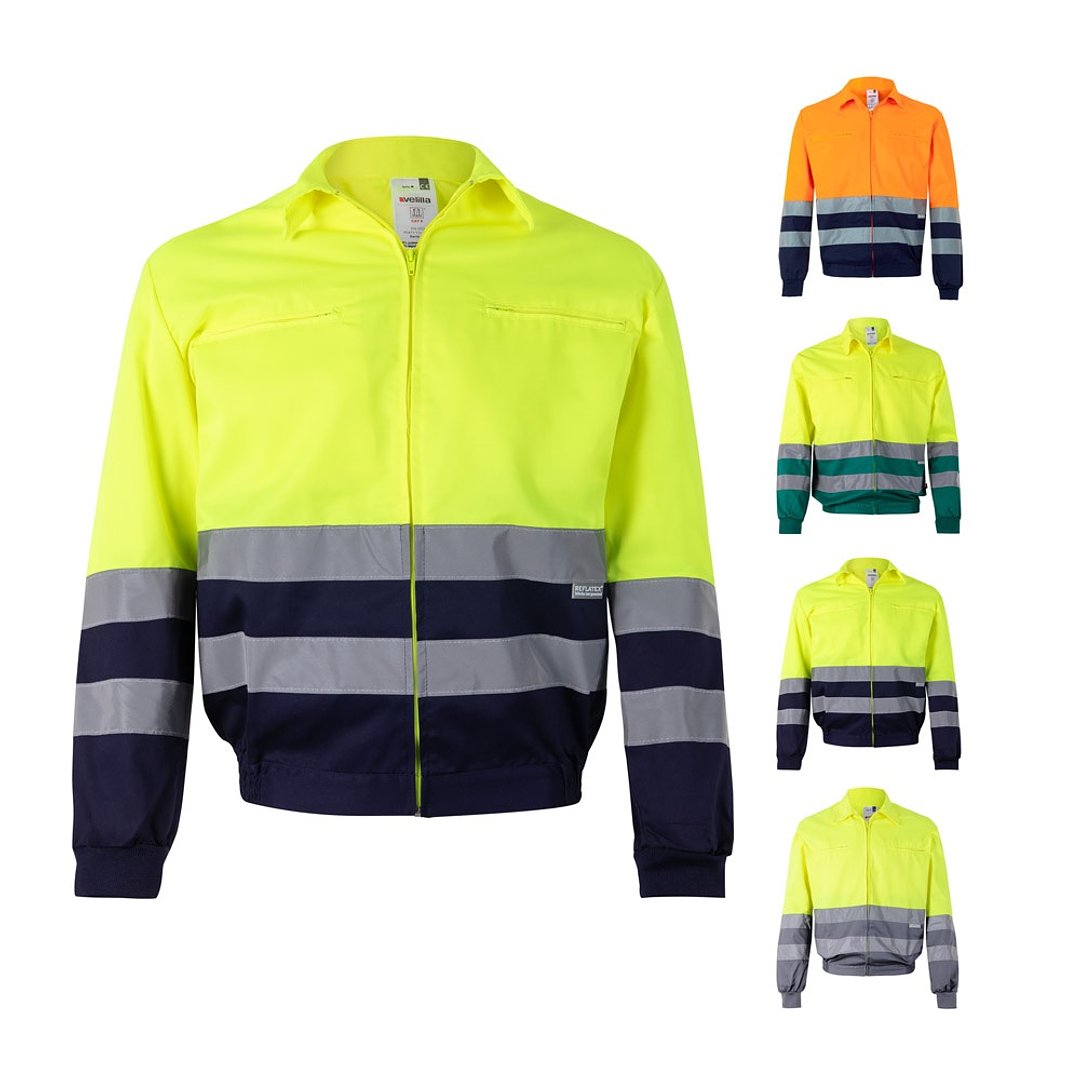 Zweifarbige Twill-Jacke (210g/m²) aus Polyester (80%) und Baumwolle (20%) Benichata