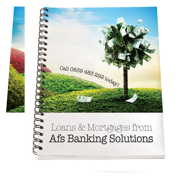 A4 Notizbuch mit Kunststoff Cover und Spiralbindung - Gile