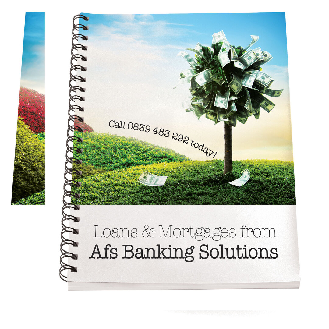 A4 Notizbuch mit Kunststoff Cover und Spiralbindung - Gile