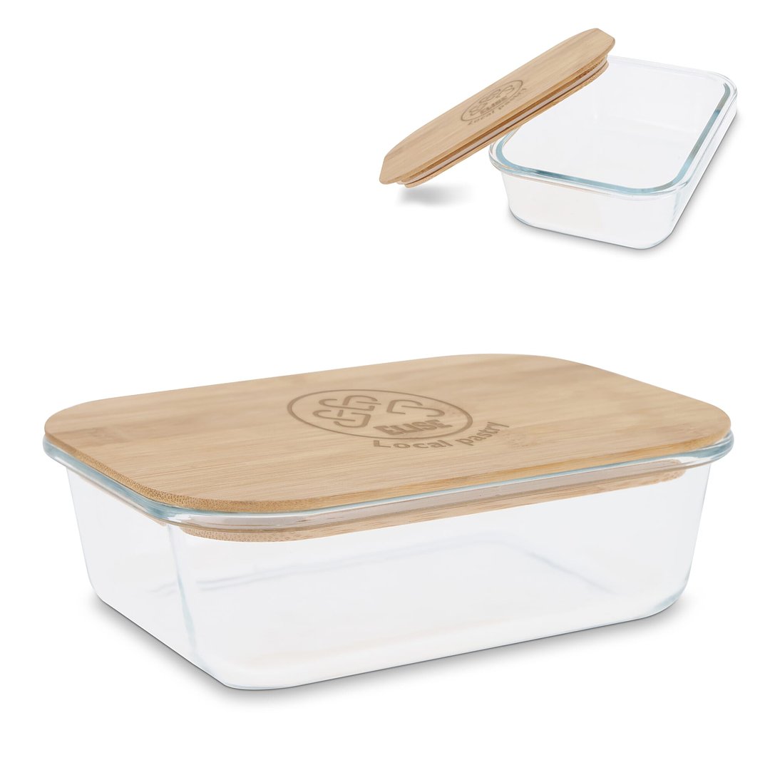 Lunchbox aus Glas mit Bambusdeckel Anritari