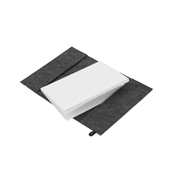 A5 Notizblock mit Umschlag aus recyceltem Filz (100% rPET) und linierten Seiten Natinga