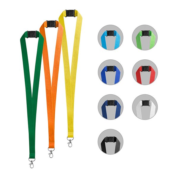 Lanyard aus Polyester mit Sicherheitsverschluss Luors