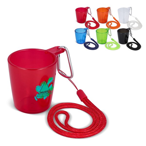 Festival-Shotglas mit Lanyard Hatholla