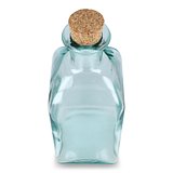 Square Recycelte Glaswasserflasche ReuuZ mit Korkverschluss 1 l Fränziama