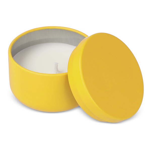 Asana unparfümierte Kerze auf Pflanzenbasis in recycelter Dose Menjast