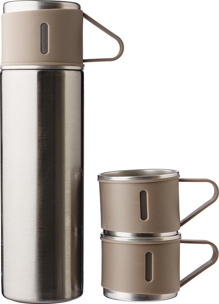 Thermosflaschen-Set Badrs | Edelstahl | 420 ml + 2 Becher