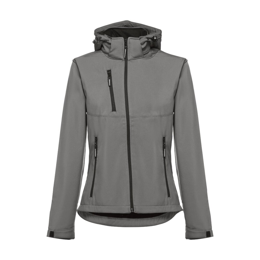 Softshelljacke für Damen, mit abnehmbarer Kapuze Badala