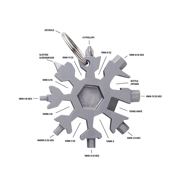 Multitool Giannan | Edelstahl | 17 Funktionen